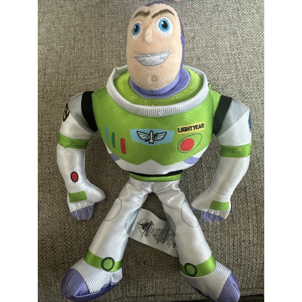 Disney Store Pixar Toy Story Buzz Lightyear Space Ranger Plush Doll Beanie ANDY